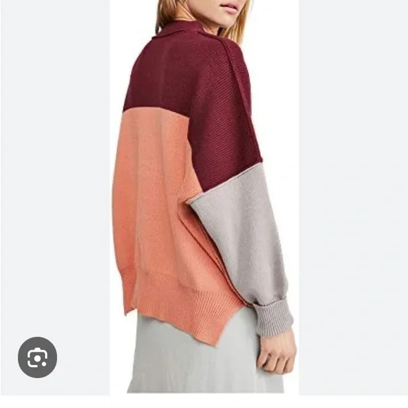 Free people Easy street color block sweater - Picture 2 of 3